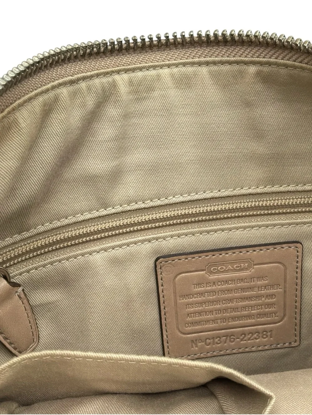Coach Legacy Courtenay Hobo Tan Leather Shoulder Bag with Front Turnlock Pocket